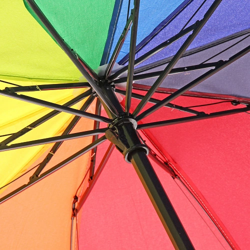 Зонт женский механический Радуга ветроустойчивый, 10 спиц, d-99см, длина в слож виде 23см    _27