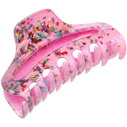 Заколка - краб для волос AKS - VIENTO, микс 6 цветов, трапеция, 9,53,3см _11