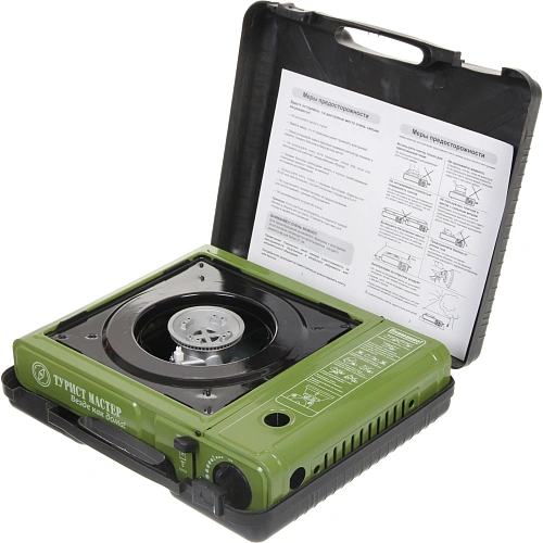 Плита газовая портативная (цанга) в чемодане, Турист Мастер_26