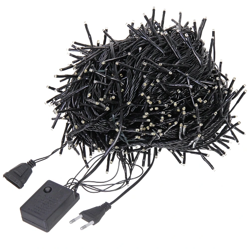 Гирлянда для дома НИТЬ Твинкл Лайт 40 м 800 ламп LED, чернпров, 8 реж, IP-20 Белый (возможность соединения)_4