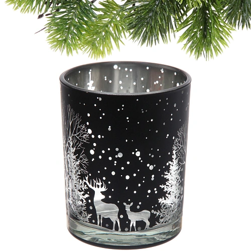 Подсвечник Зимнее сияние 1012,5 см, Черный_4