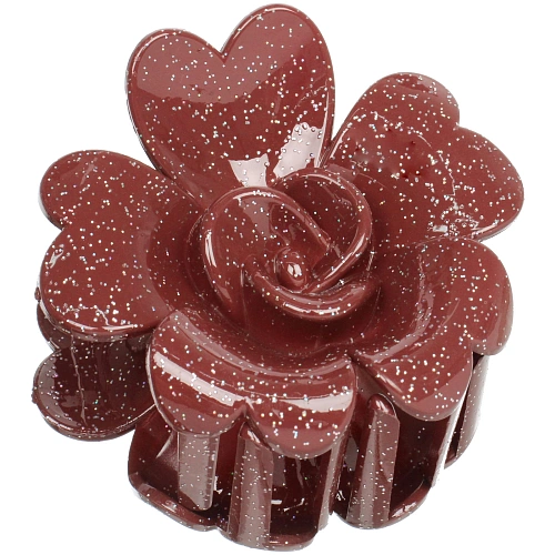 Заколка - краб для волос AKS - SALVATORE, микс 6 цветов, роза, 77см _10