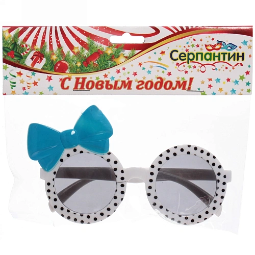 Очки карнавальные Бантик, микс_4