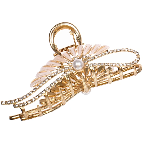 Заколка - краб для волос на блистере LAVITA, завиток, цвет серебро и золото, 115,5см_6