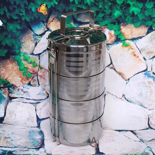 Контейнер для продуктов металлический 13,526см 4 уровня, термо_3