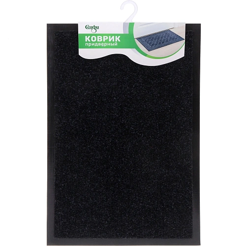 Коврик придверный 40*60см"Комфорт люкс" черный