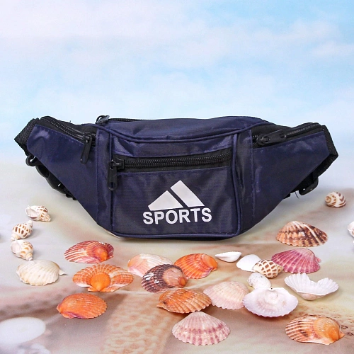 Сумка на пояс Ультрамарин - Sports Style, цвет синий, 4 кармана, 29137см_10
