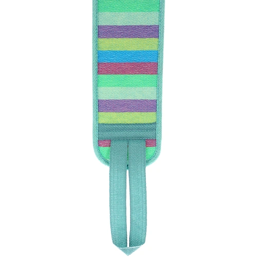 Мочалка для тела жёсткая Premium - Lantika, цвет мятный, 977см (ZIP пакет)_3