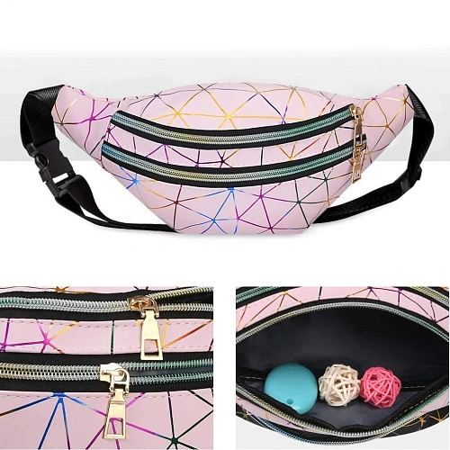 Сумка на пояс Harizma, цвет пудровый, 3112 см_9