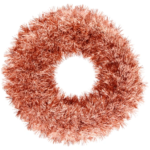 Венок декоративный TINSEL "Яркие переливы" 38 см, Медный