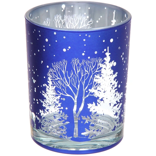 Подсвечник Зимнее сияние 1012,5 см, Синий_3