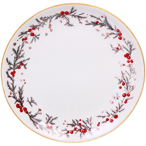 Тарелка керамическая Аромат зимы 17,5см_3