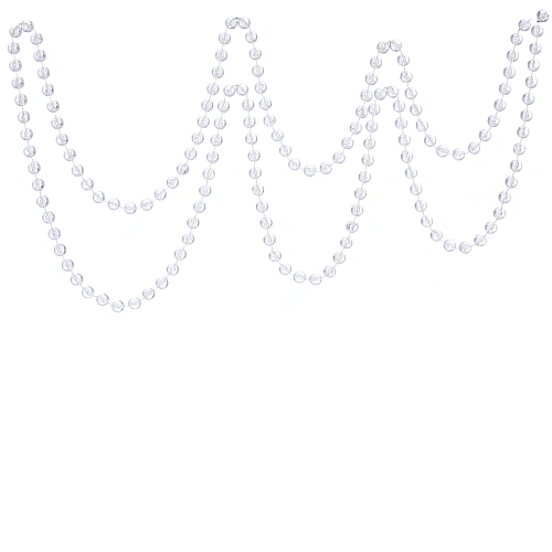 Бусы на ёлку 2,0  м Волшебная капля d-10 мм, Прозрачный_2