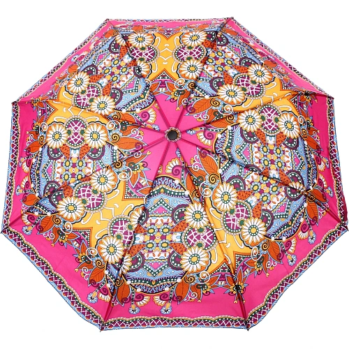 Зонт женский полуавтомат Фиора, микс 6 цветов, 8 спиц, d-100см, длина в слож виде 30см_18