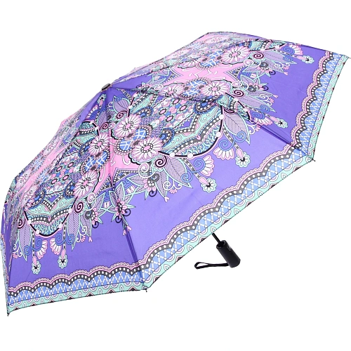 Зонт женский полуавтомат Фиора, микс 6 цветов, 8 спиц, d-100см, длина в слож виде 30см_24