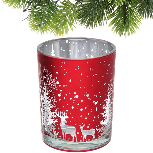 Подсвечник Зимнее сияние 1012,5 см, Красный_4