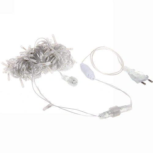 Гирлянда для дома Мерцание Premium 9,5 м 100 ламп LED прозр провод,1 реж,IP-40, Мультицвет (возможность соединения)_6