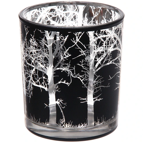 Подсвечник Зимний лес 8,510 см, Черный_3