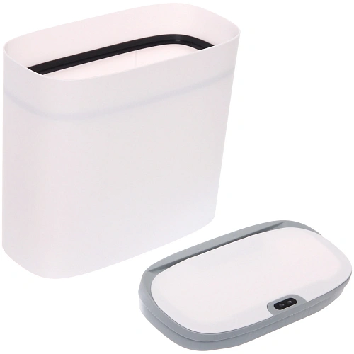 Контейнер для мусораSmart14л белый  сенсорная крышка работает от батареек LR6 W8626C_5
