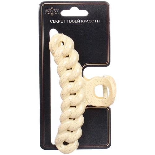 Заколка - краб для волос AKS - MANTANA, микс 6 цветов, косичка, 102см _4