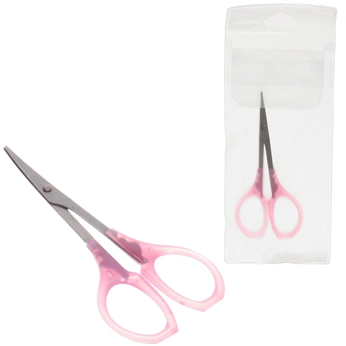 Ножницы маникюрные в чехле Эстетика, овальные кольца, классические, с пластиковыми ручками 8,5см_11
