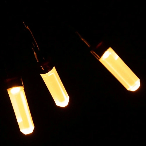 Гирлянда для дома Кристаллы  9,5 м 100 ламп LED черный пров, 8 реж,IP-40, Жёлтый (возможность соединения)_5