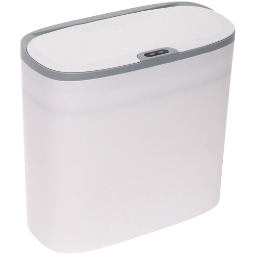 Контейнер для мусораSmart14л белый  сенсорная крышка работает от батареек LR6 W8626C_3
