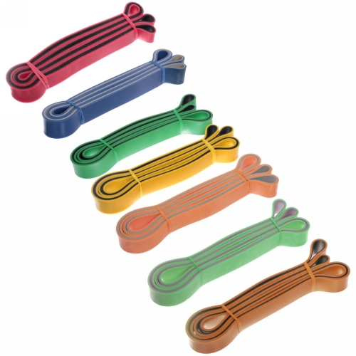 Резинка для фитнеса "Wellness" 29 мм (10-30 кг), серый/зеленый