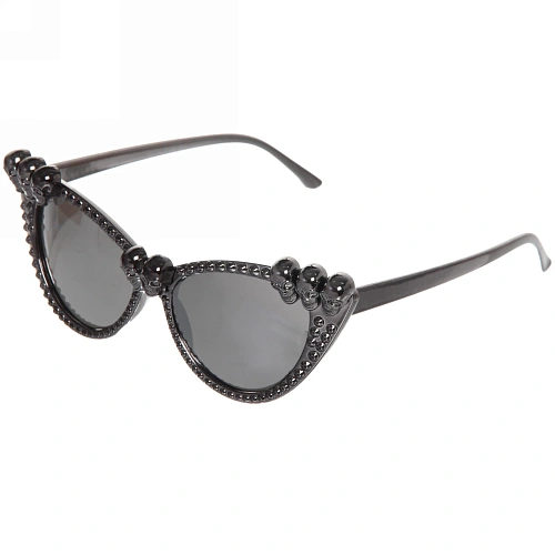 Очки карнавальные Страшное очарование (микс серебро и черный)_4