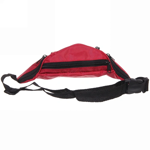 Сумка на пояс Sports Style, цвет красный, 4 кармана, 29137_9