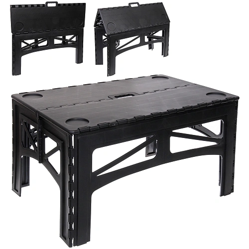 Стол кемпинговый складной PL-T508R, 74*49*38 см, до 100 кг, черный