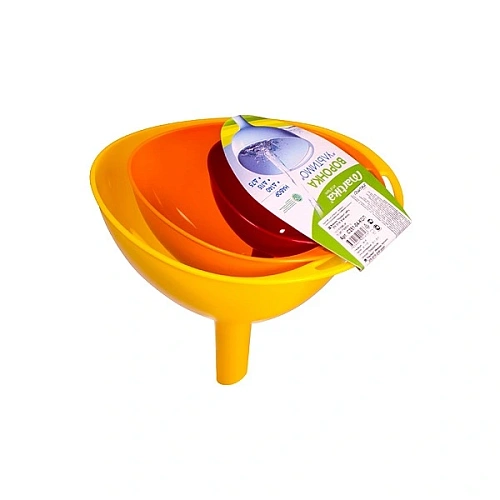 Воронка пластиковая "Ультимо" набор 3шт колор С251-04-КОЛ