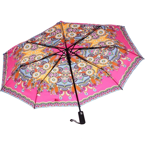 Зонт женский полуавтомат Фиора, микс 6 цветов, 8 спиц, d-100см, длина в слож виде 30см_20