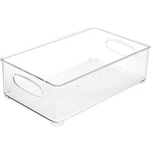 Органайзер для хранения универсальный "ФЛАТТО", прозрачный, 25.5*15*7см