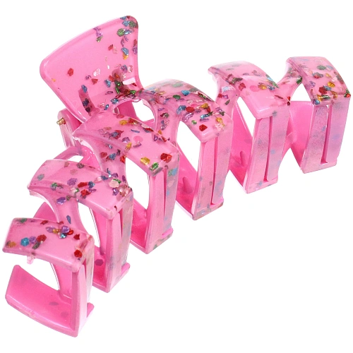 Заколка - краб для волос AKS - VIENTO, микс 6 цветов, зиг-заг, 113см _11