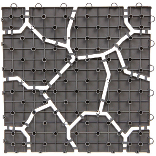 Антискользящее модульное покрытие Каменный узор 29,529,5 см (4 модуля), Серый_11
