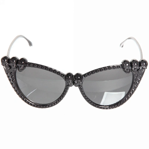 Очки карнавальные Страшное очарование (микс серебро и черный)_6