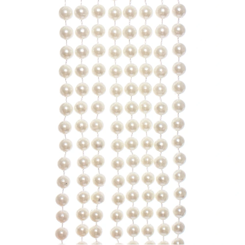 Бусы на ёлку 2,7 м Жемчуг d-8 мм, Белый_3