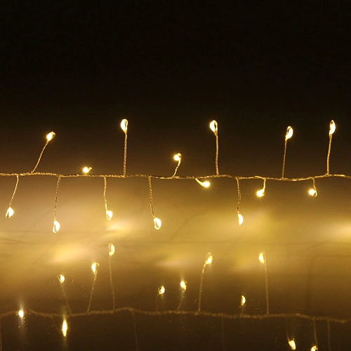 Гирлянда для дома 2,0 м 150 ламп LED  Мишура, Теплый белый_5