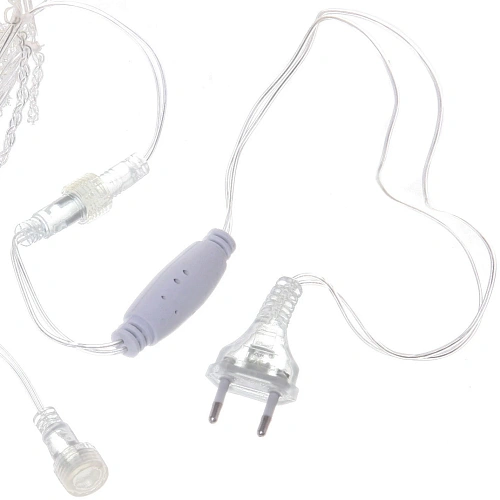 Гирлянда для дома БАХРОМА Мерцание ш3м в3050см 120 ламп LED, прозрачнпровод, авторежим, IP-20, Синий (возможность соединения)_12