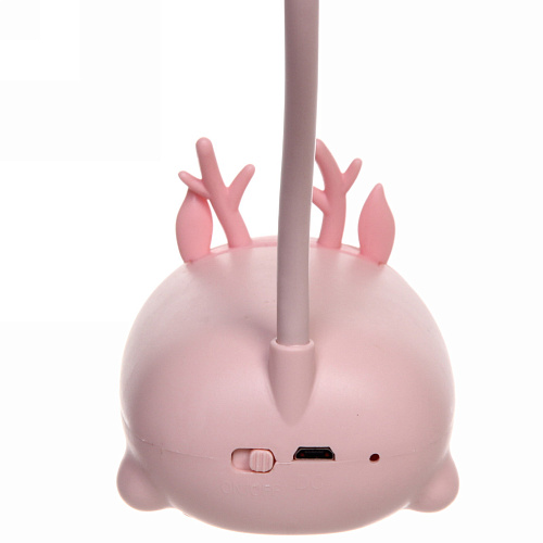 Светильник настольный Marmalade-Олененок LED 28,59,26,8см цвет розовый USB_5