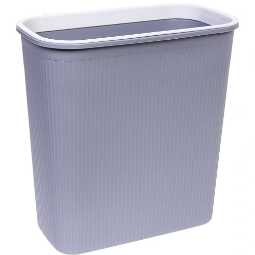 Корзина для мусора подвесная 26х17х27 серая_3