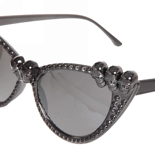 Очки карнавальные Страшное очарование (микс серебро и черный)_7