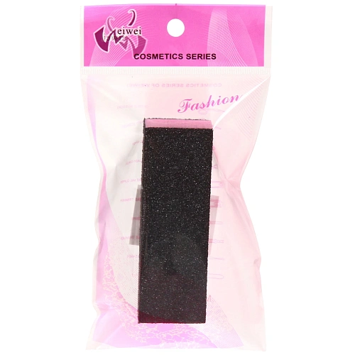 Шлифовка-бафик для ногтей в пакете 4 в 1 Классика, цвет черный,9см_3