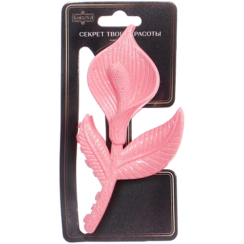 Заколка - краб для волос AKS - SALVATORE, микс 6 цветов, цветок, 125,5см _6