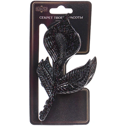 Заколка - краб для волос AKS - SALVATORE, микс 6 цветов, цветок, 125,5см _15