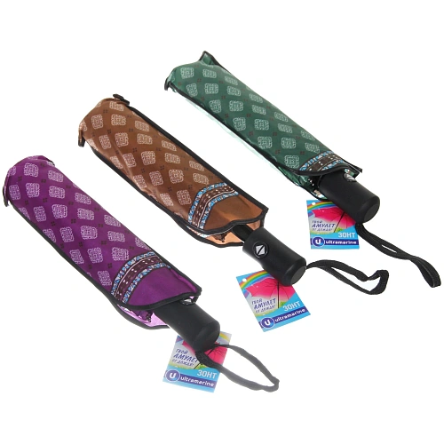 Зонт женский автомат Ultramarine - Пронто, микс 6 цветов, 8 спиц, d-115см, длина в слож виде 28см_18