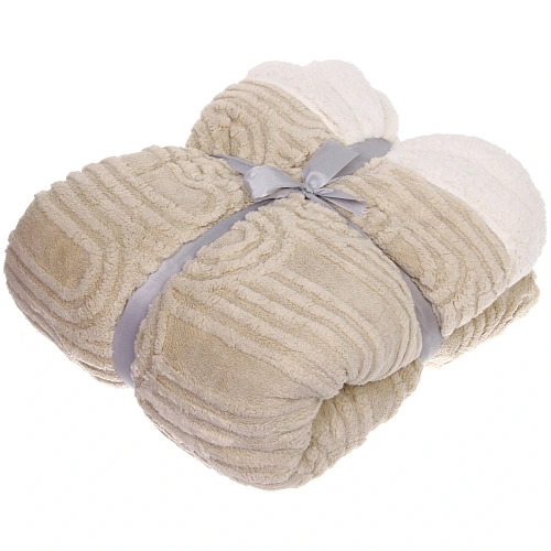 Плед 200230 см BARBARA двусторонний, цвет бежевый_5