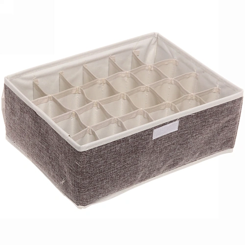 Коробка для хранения вещей 24 ячейки 322412 Уют серая_3