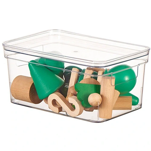 Органайзер для хранения с крышкой ФЛАТТО, прозрачный, 252168118см (лейбл)_3